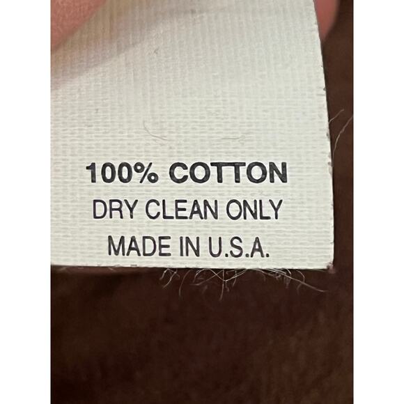 Peacock Alley Set of 2 Red Brown Houndstooth 100% Cotton Standard Pillow Covers - Picture 5 of 8